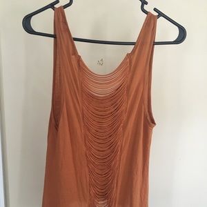 Boho open back tank